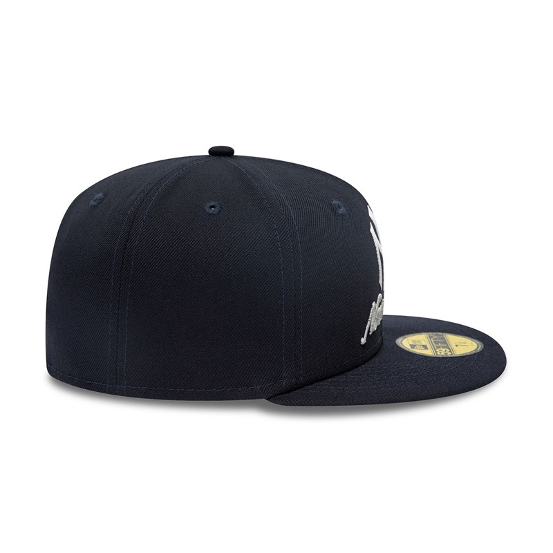 59fifty New Era New York Yankees Dual Logo Fitted Gorras Azules | UI1782069