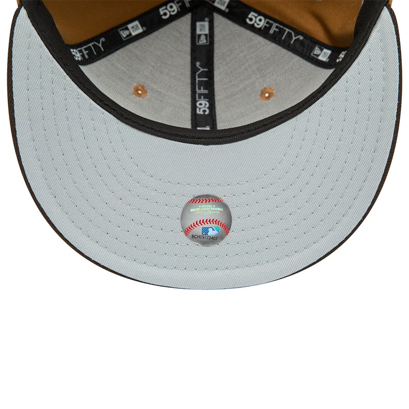 59fifty New Era New York Yankees Fall Colours Contrast Visor Fitted Gorras Marrom | CQ3590128