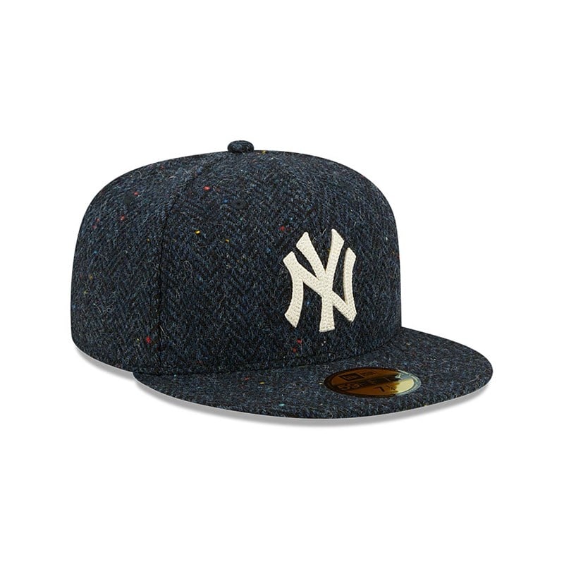 59fifty New Era New York Yankees Harris Tweed Fitted Gorras Azul Marino | DU1593740