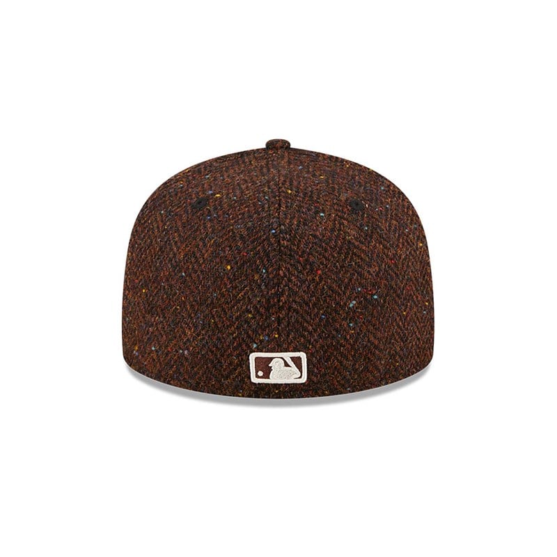 59fifty New Era New York Yankees Harris Tweed Open Fitted Gorras Marrom | GI1275608