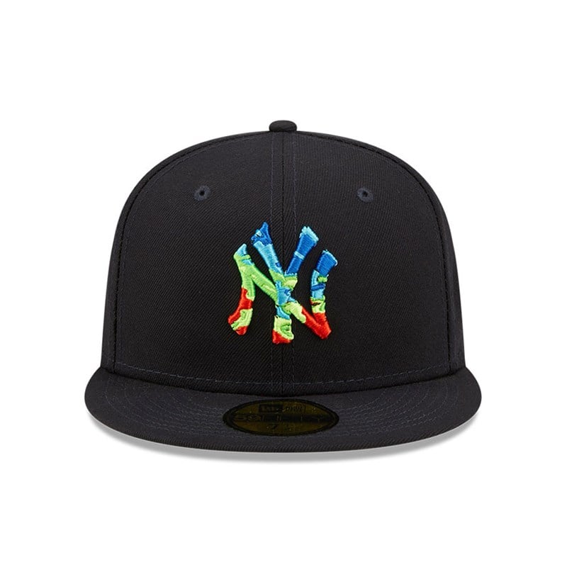 59fifty New Era New York Yankees Infrared Fitted Gorras Azules | JS2718359