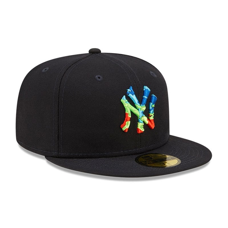 59fifty New Era New York Yankees Infrared Fitted Gorras Azules | JS2718359