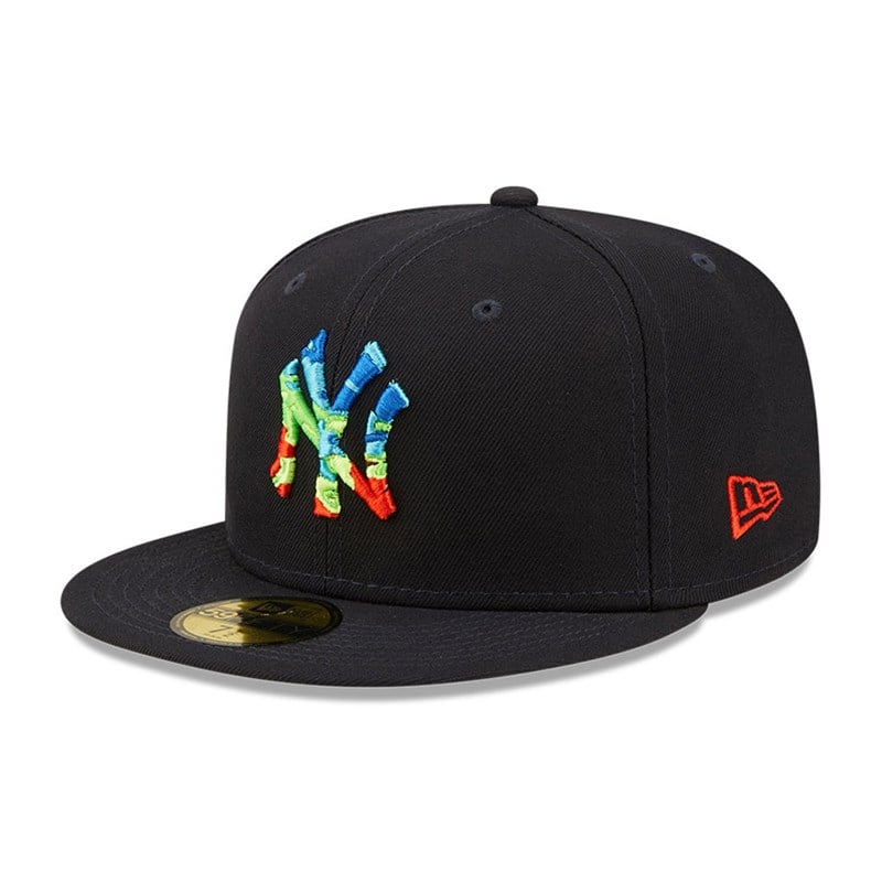 59fifty New Era New York Yankees Infrared Fitted Gorras Azules | JS2718359