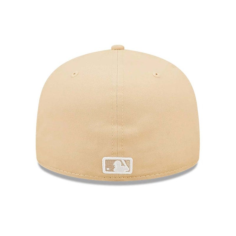 59fifty New Era New York Yankees League Essential Fitted Gorras Creme | VT7462938