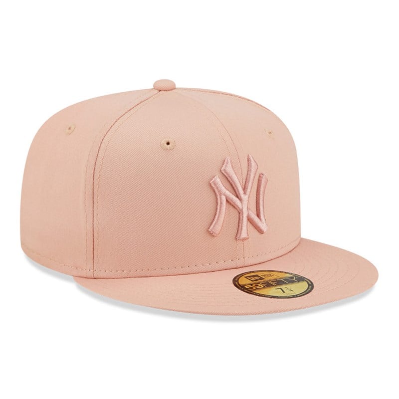 59fifty New Era New York Yankees League Essential Fitted Gorras Rosas | WB6349720