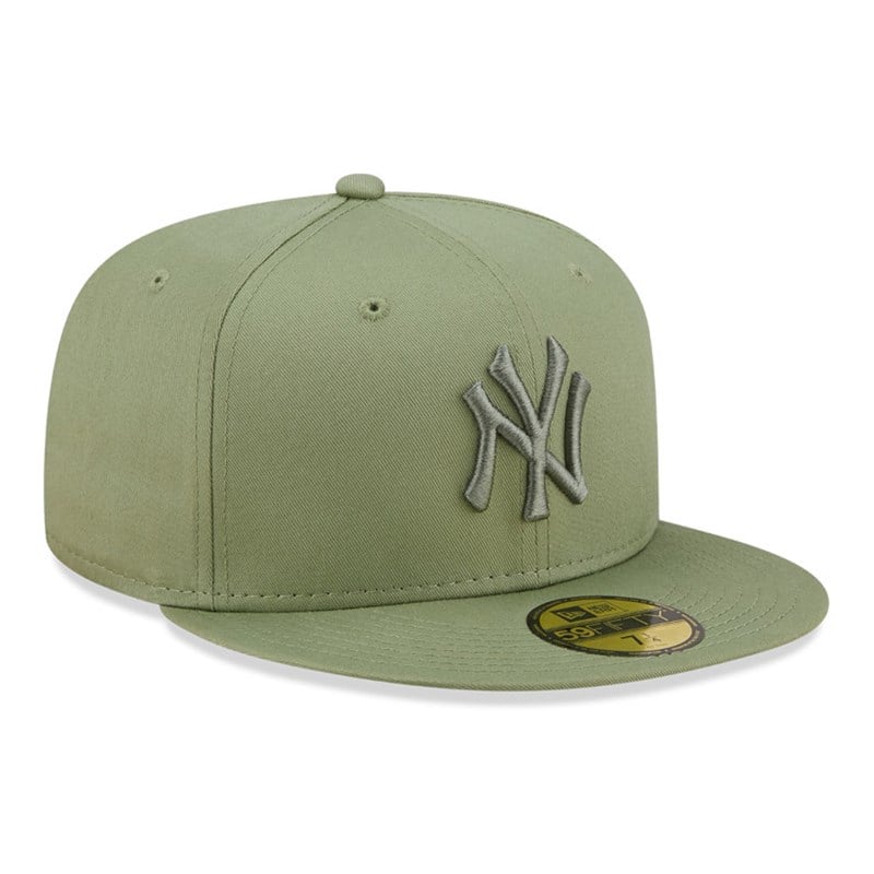 59fifty New Era New York Yankees League Essential Fitted Gorras Verdes | XH3620718