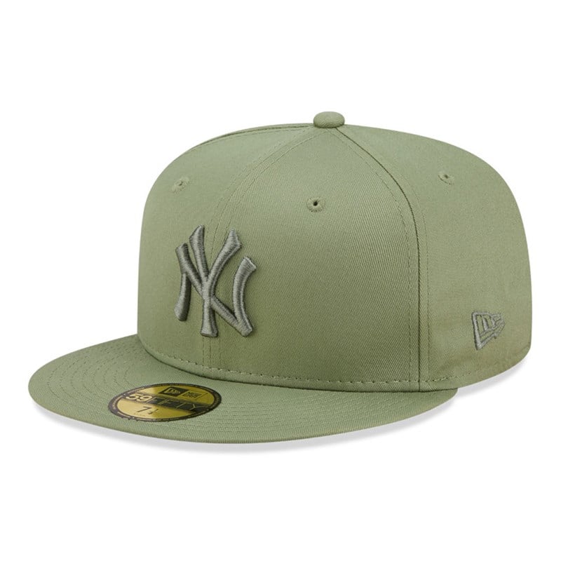 59fifty New Era New York Yankees League Essential Fitted Gorras Verdes | XH3620718