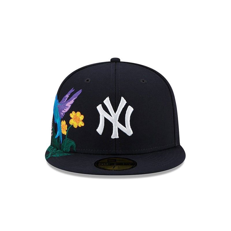 59fifty New Era New York Yankees MLB Blooming Fitted Gorras Azules | CM6935417