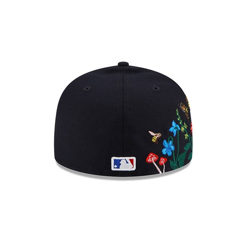 59fifty New Era New York Yankees MLB Blooming Fitted Gorras Azules | CM6935417