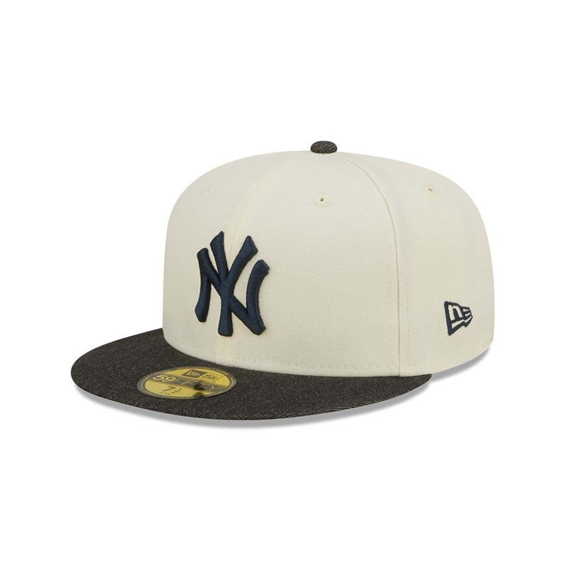 59fifty New Era New York Yankees MLB Chrome Fitted Gorras Blancos | ML8795120