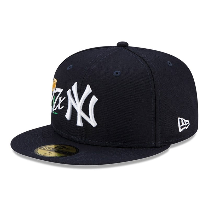 59fifty New Era New York Yankees MLB Crown Champs Fitted Gorras Azules | AJ2850197