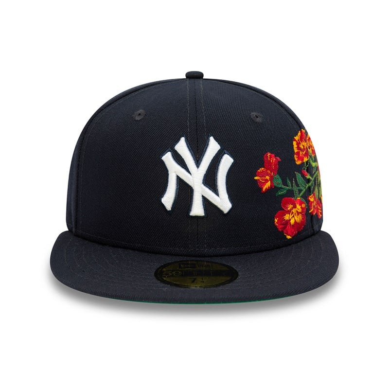 59fifty New Era New York Yankees MLB Floral Fitted Gorras Azules | MI5130962