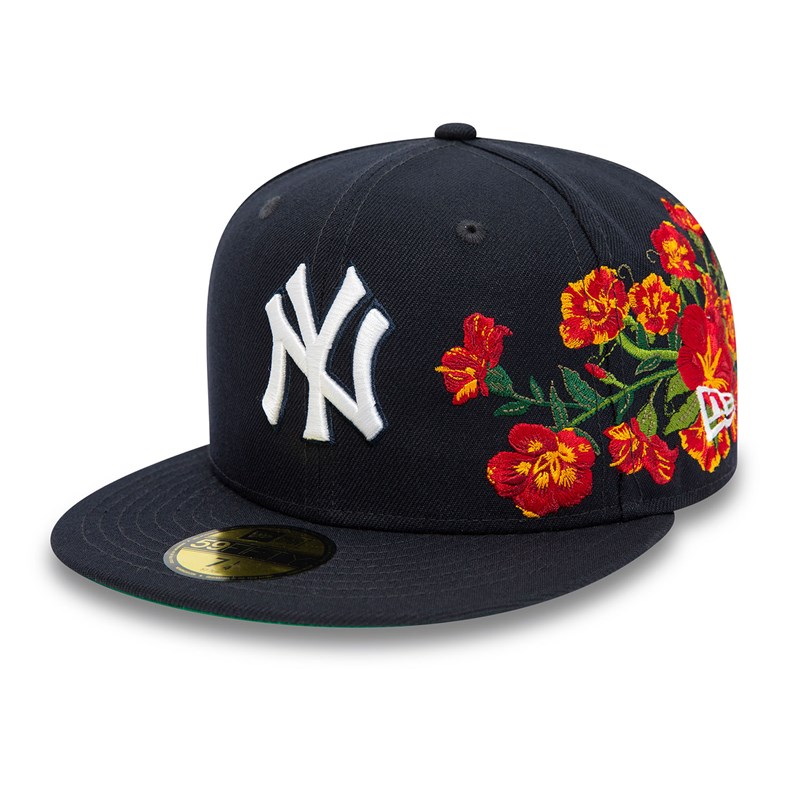 59fifty New Era New York Yankees MLB Floral Fitted Gorras Azules | MI5130962