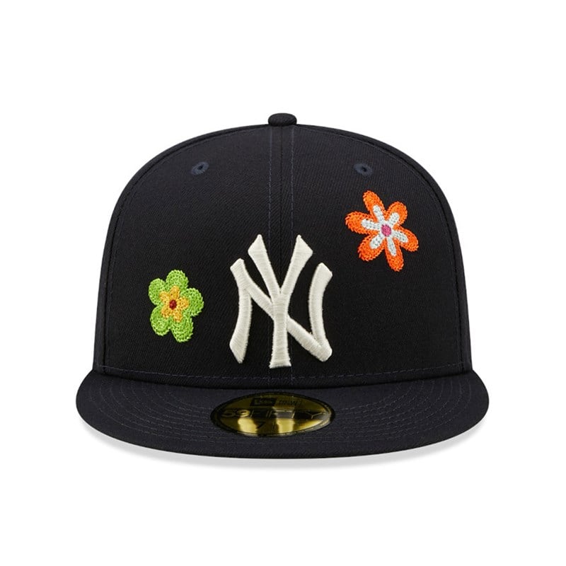 59fifty New Era New York Yankees MLB Patch Fitted Gorras Azules | QO2650347