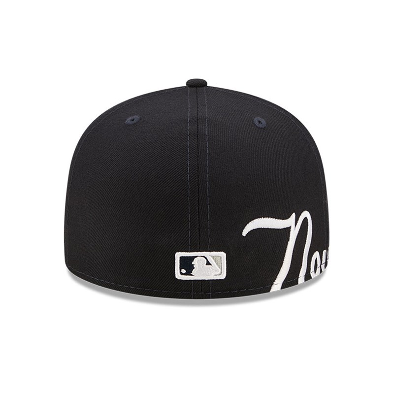 59fifty New Era New York Yankees MLB Side Split Fitted Gorras Azules | HI9607134