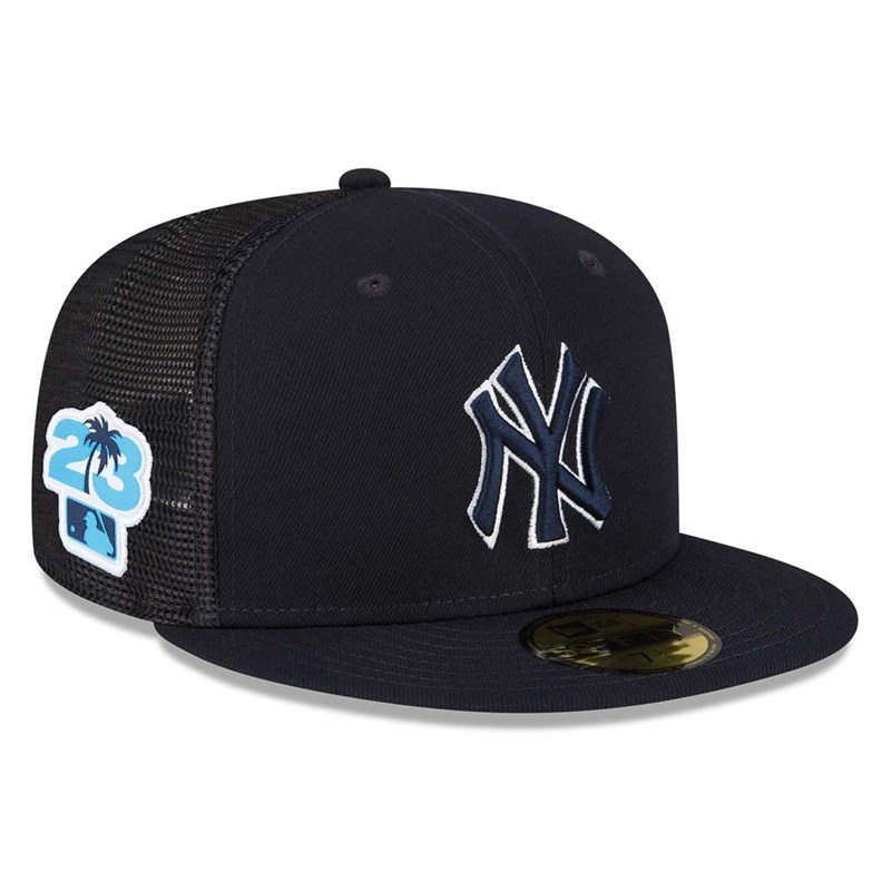 59fifty New Era New York Yankees MLB Spring Entrenamiento Fitted Gorras Azules | WS9076214