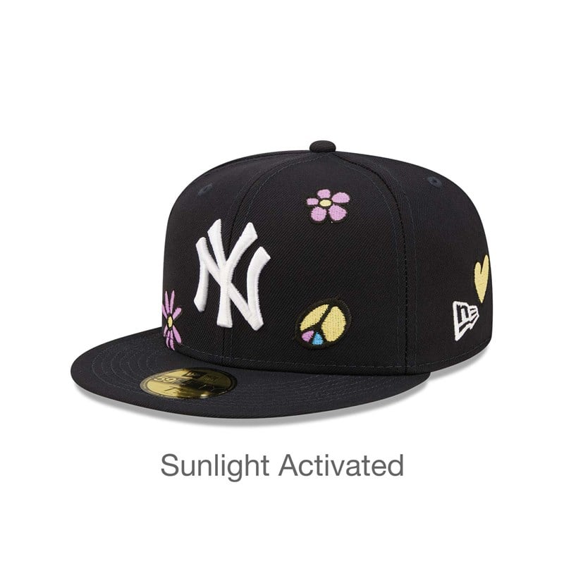 59fifty New Era New York Yankees MLB Sunlight Pop Gorras Azules | QW7396185