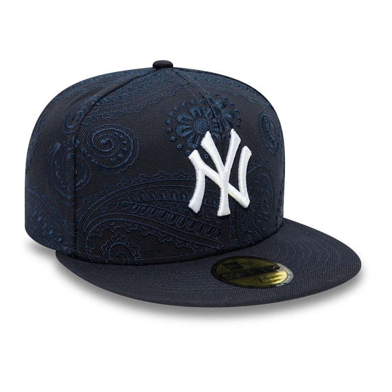 59fifty New Era New York Yankees MLB Swirl Fitted Gorras Azules | LA6925137