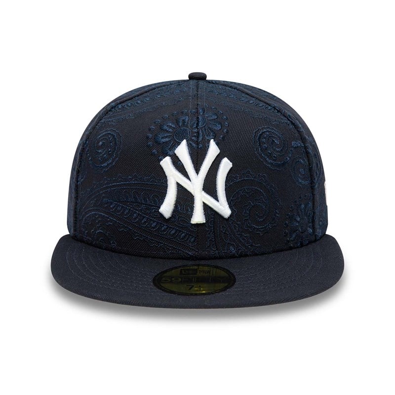 59fifty New Era New York Yankees MLB Swirl Fitted Gorras Azules | LA6925137