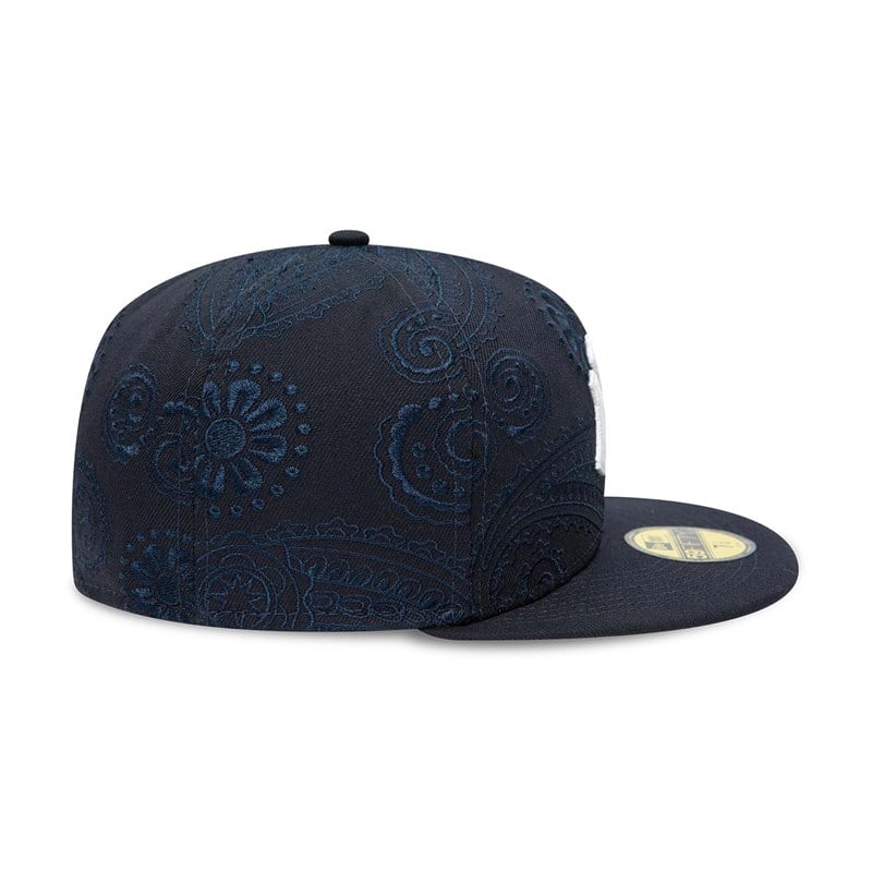 59fifty New Era New York Yankees MLB Swirl Fitted Gorras Azules | LA6925137