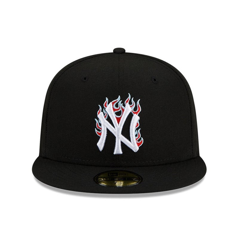 59fifty New Era New York Yankees MLB Team Fire Gorras Negros | LN2356814