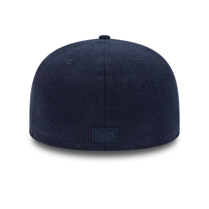 59fifty New Era New York Yankees Melton Fitted Gorras Azules | WY9853617