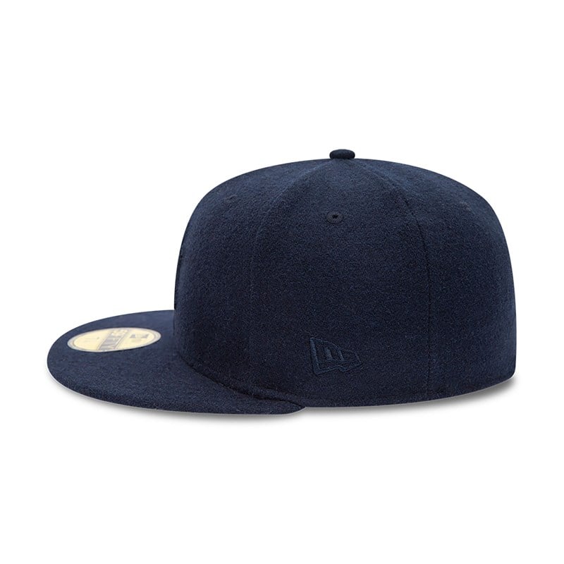 59fifty New Era New York Yankees Melton Fitted Gorras Azules | WY9853617