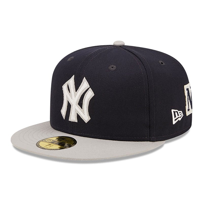 59fifty New Era New York Yankees Ne Letterman Fitted Gorras Azules | IK7195640