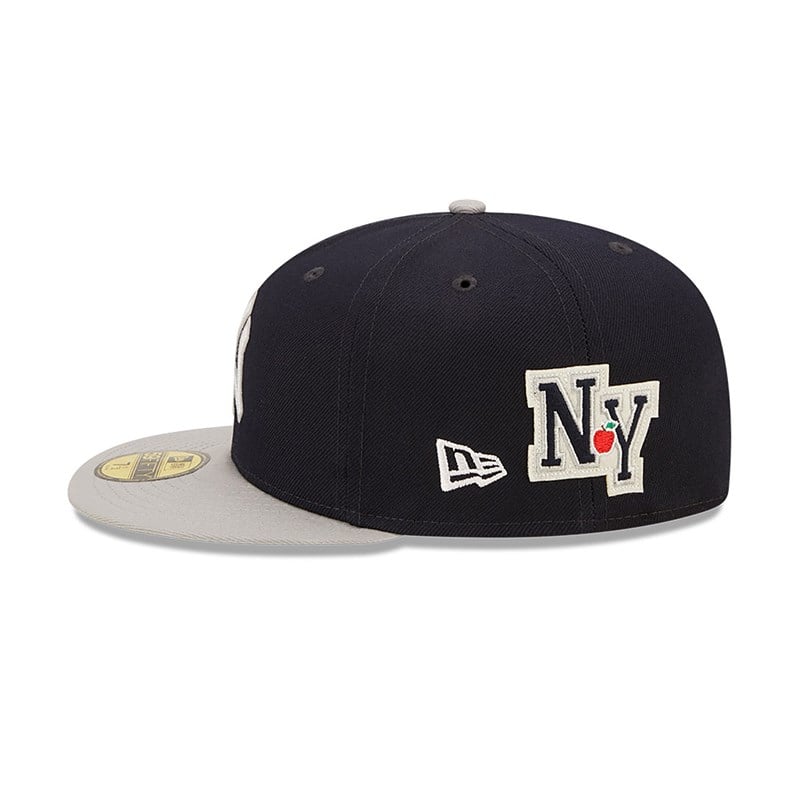 59fifty New Era New York Yankees Ne Letterman Fitted Gorras Azules | IK7195640