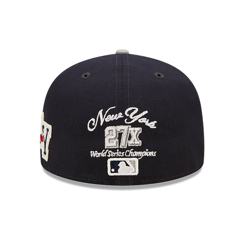 59fifty New Era New York Yankees Ne Letterman Fitted Gorras Azules | IK7195640