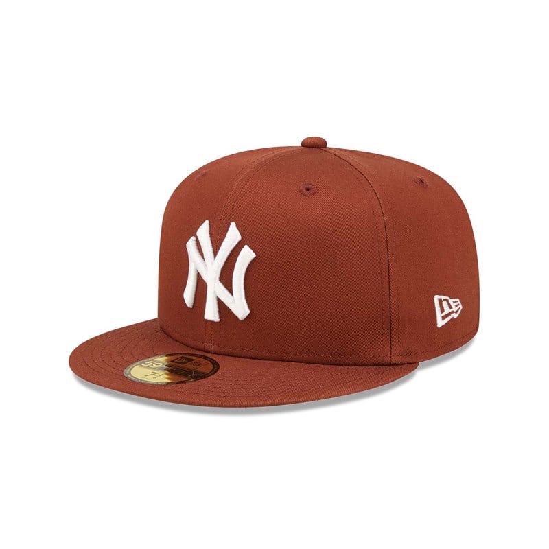 59fifty New Era New York Yankees Patch Fitted Gorras Marrom | WT8547369