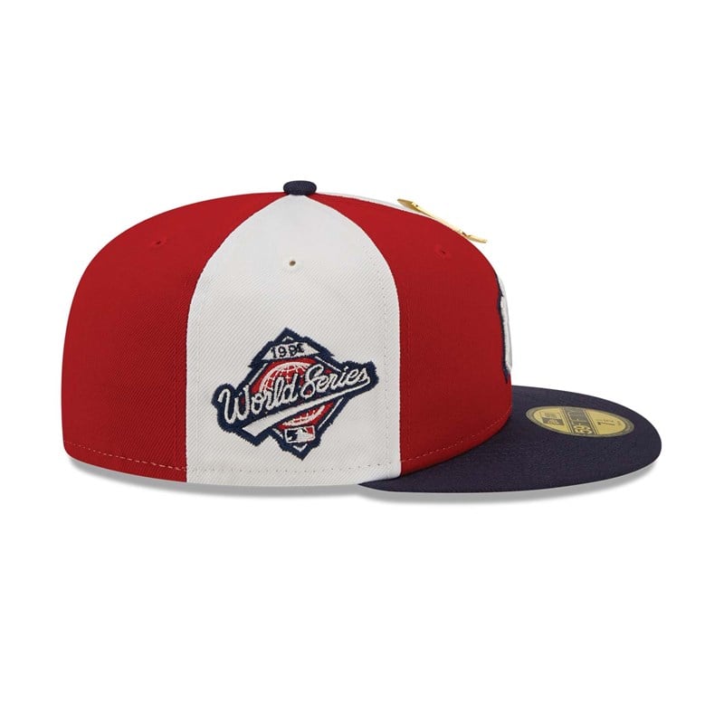 59fifty New Era New York Yankees Pinwheel Americana Fitted Gorras Rojos | YC6042835