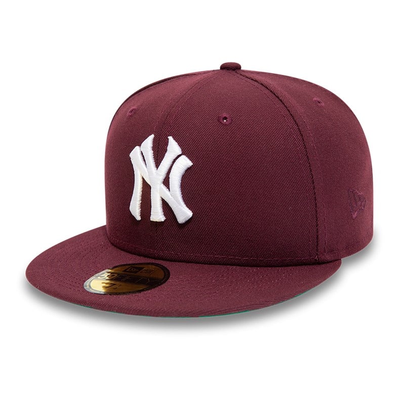 59fifty New Era New York Yankees Side Patch Fitted Gorras Rojos | CJ5930241