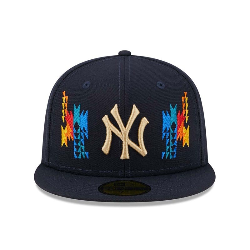 59fifty New Era New York Yankees Southwestern Fitted Gorras Azules | SK9730145