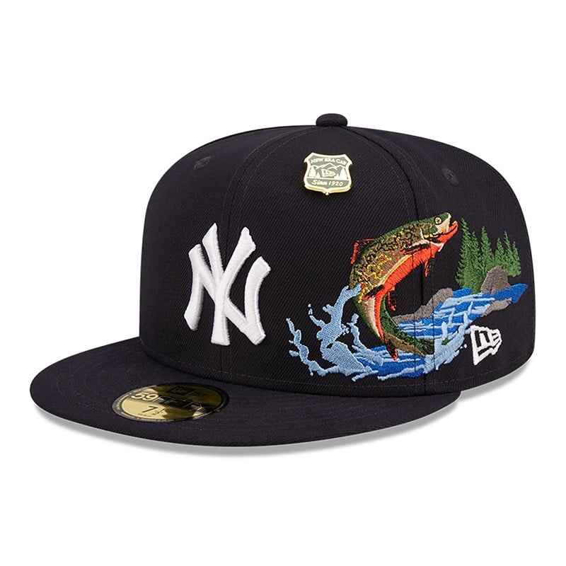 59fifty New Era New York Yankees State Park Fitted Gorras Azules | YB3816725