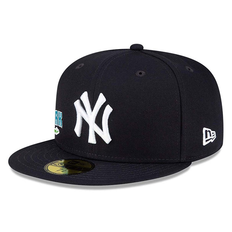 59fifty New Era New York Yankees Stateview Fitted Gorras Azules | VB5326847