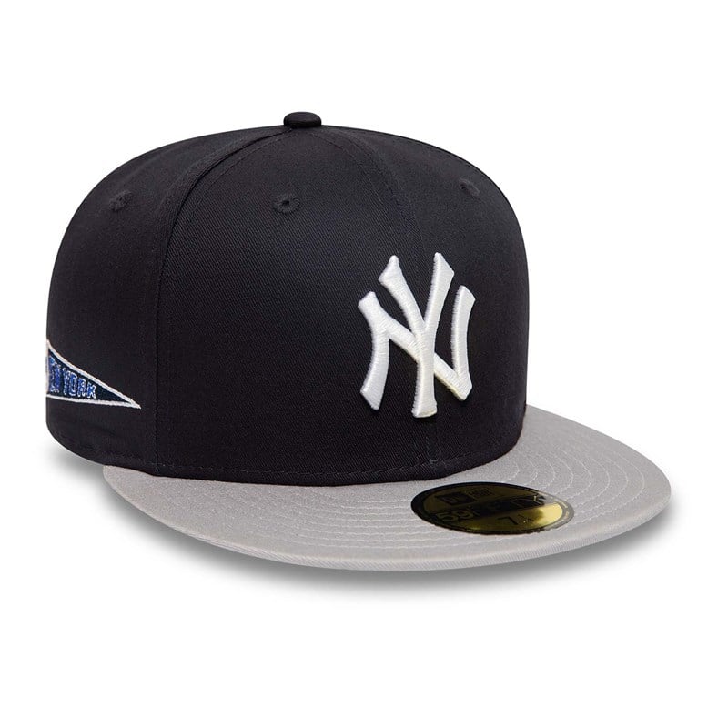 59fifty New Era New York Yankees Team City Patch Fitted Gorras Azules | VZ4067138