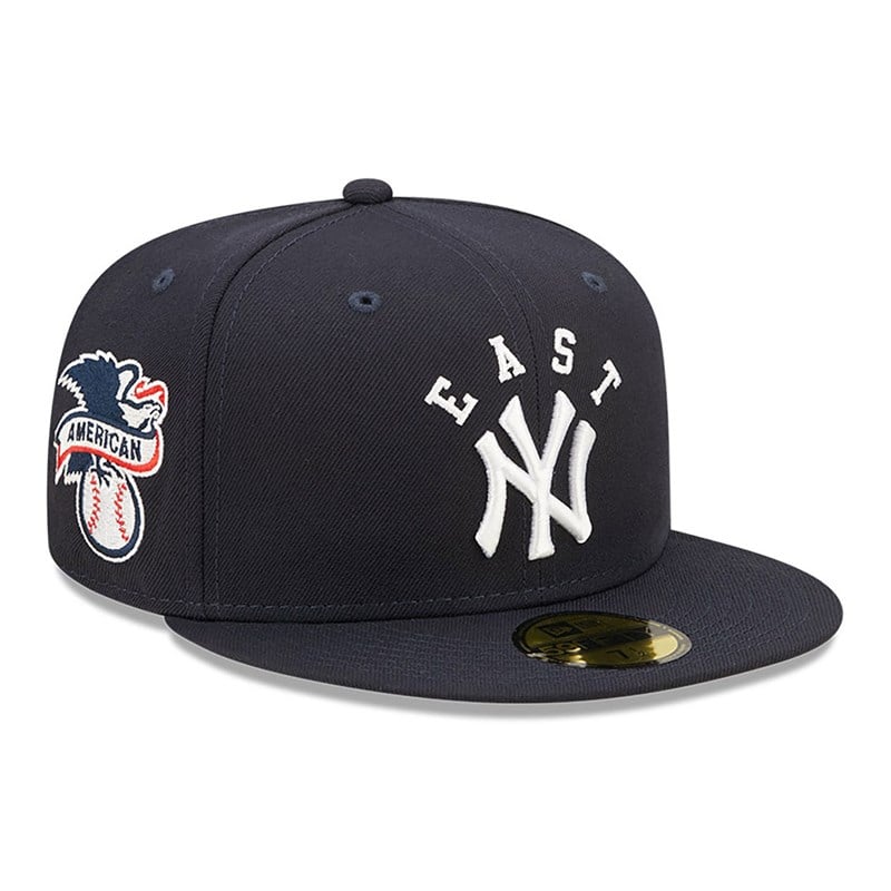 59fifty New Era New York Yankees Team League Fitted Gorras Azules | ZQ0394168