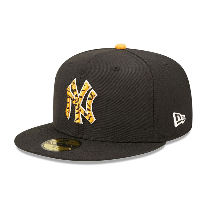 59fifty New Era New York Yankees Tiger Fill Fitted Gorras Negros | KG0219478