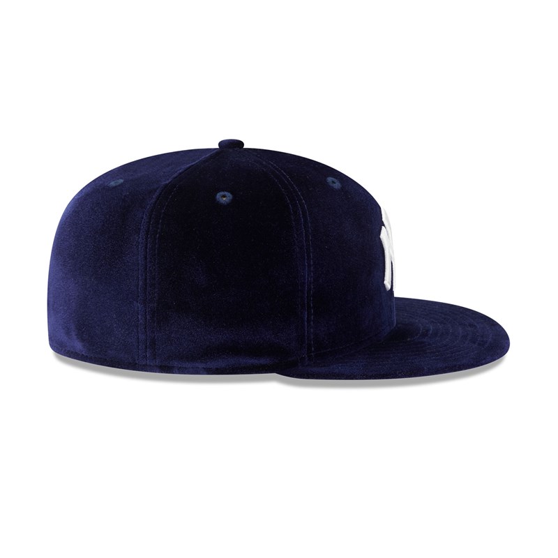 59fifty New Era New York Yankees Velvet Fitted Gorras Azules | CA9703481