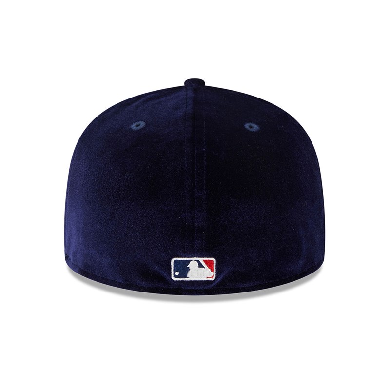 59fifty New Era New York Yankees Velvet Fitted Gorras Azules | CA9703481