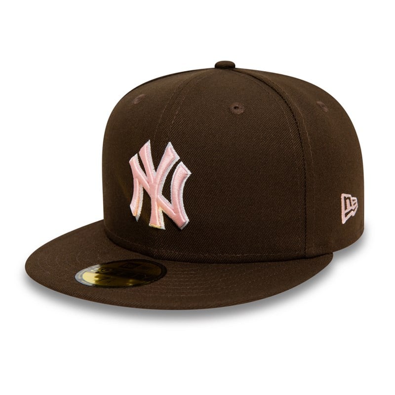 59fifty New Era New York Yankees Walnut And Gorras Marrom | RC6375908