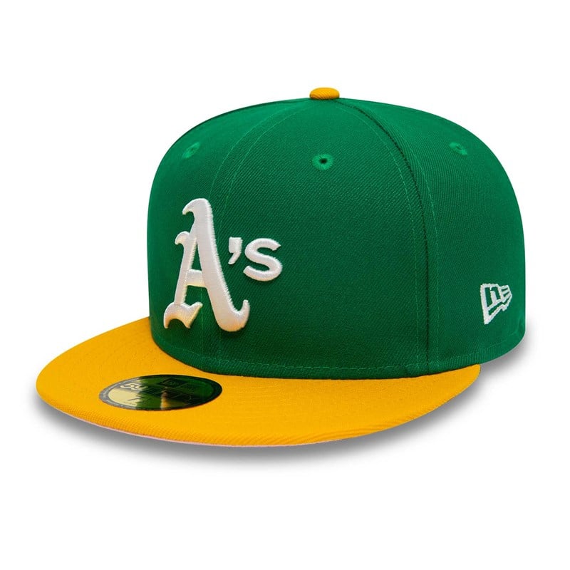 59fifty New Era Oakland Athletics 1989 World Series Fitted Gorras Verdes | XD2475891