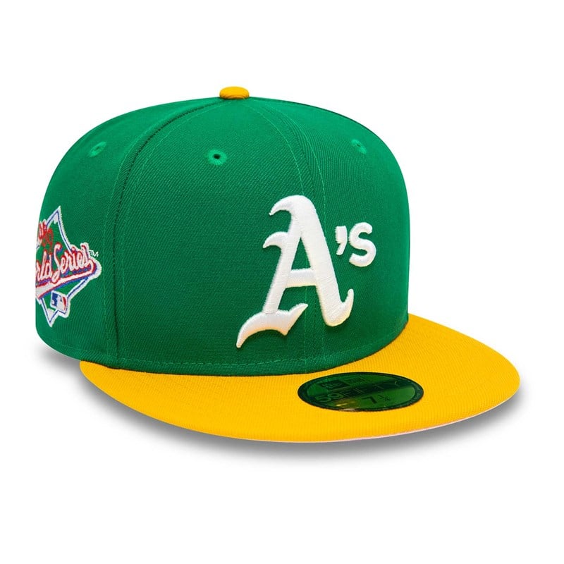 59fifty New Era Oakland Athletics 1989 World Series Fitted Gorras Verdes | XD2475891