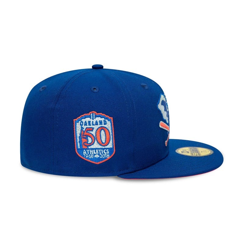 59fifty New Era Oakland Athletics 50 Years Fitted Gorras Azules | IV3214507