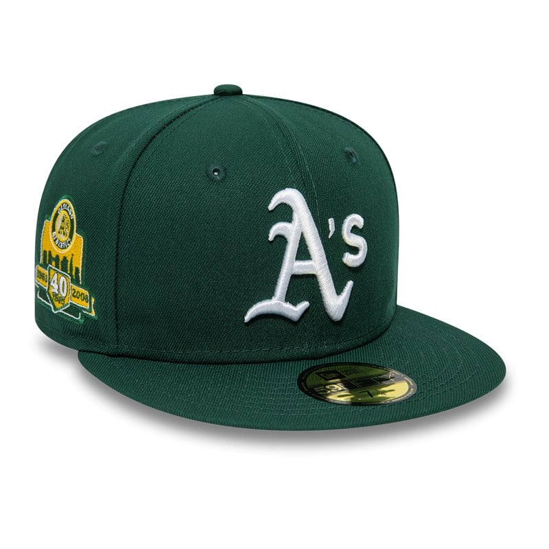 59fifty New Era Oakland Athletics American League Stadium Fitted Gorras Verdes | OA2910453