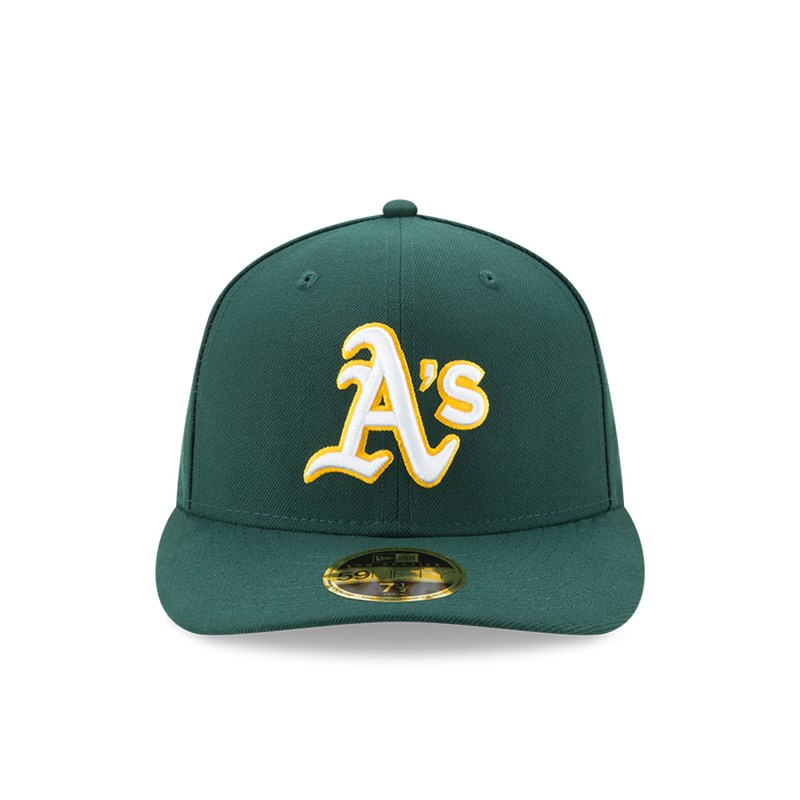 59fifty New Era Oakland Athletics Authentic Colección Low Profile Verdes | IS4917605