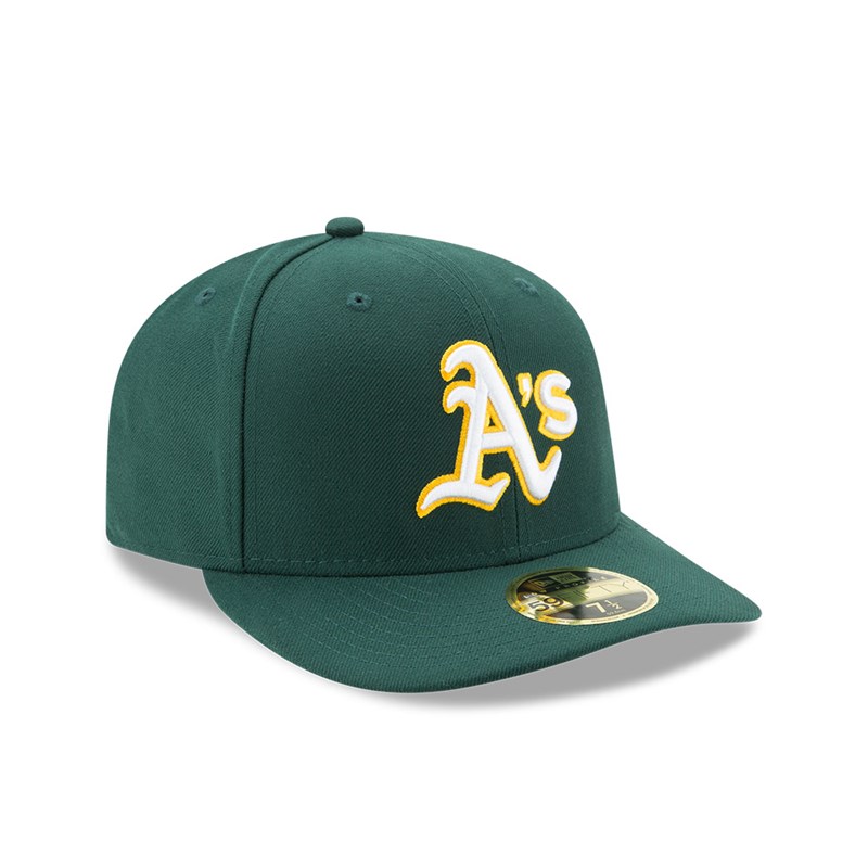 59fifty New Era Oakland Athletics Authentic Colección Low Profile Verdes | IS4917605