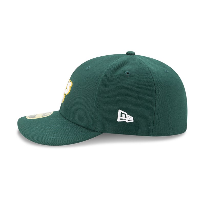 59fifty New Era Oakland Athletics Authentic Colección Low Profile Verdes | IS4917605