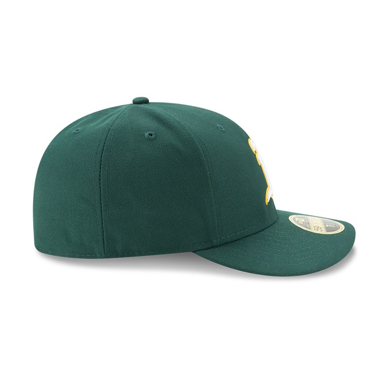 59fifty New Era Oakland Athletics Authentic Colección Low Profile Verdes | IS4917605